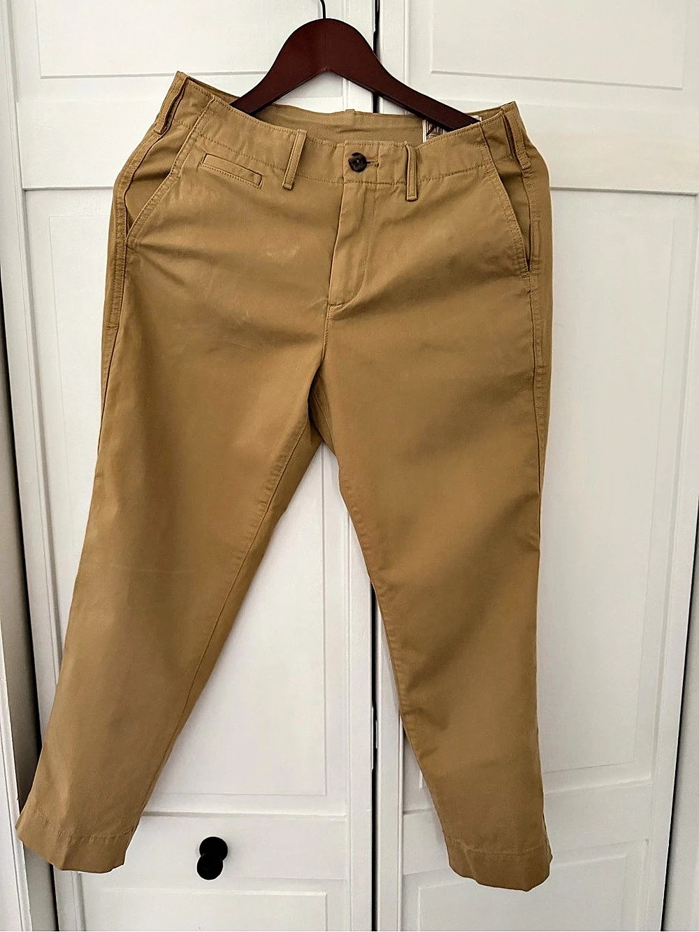 Gap Straight Tan Cotton Ankle Pants Size 2P